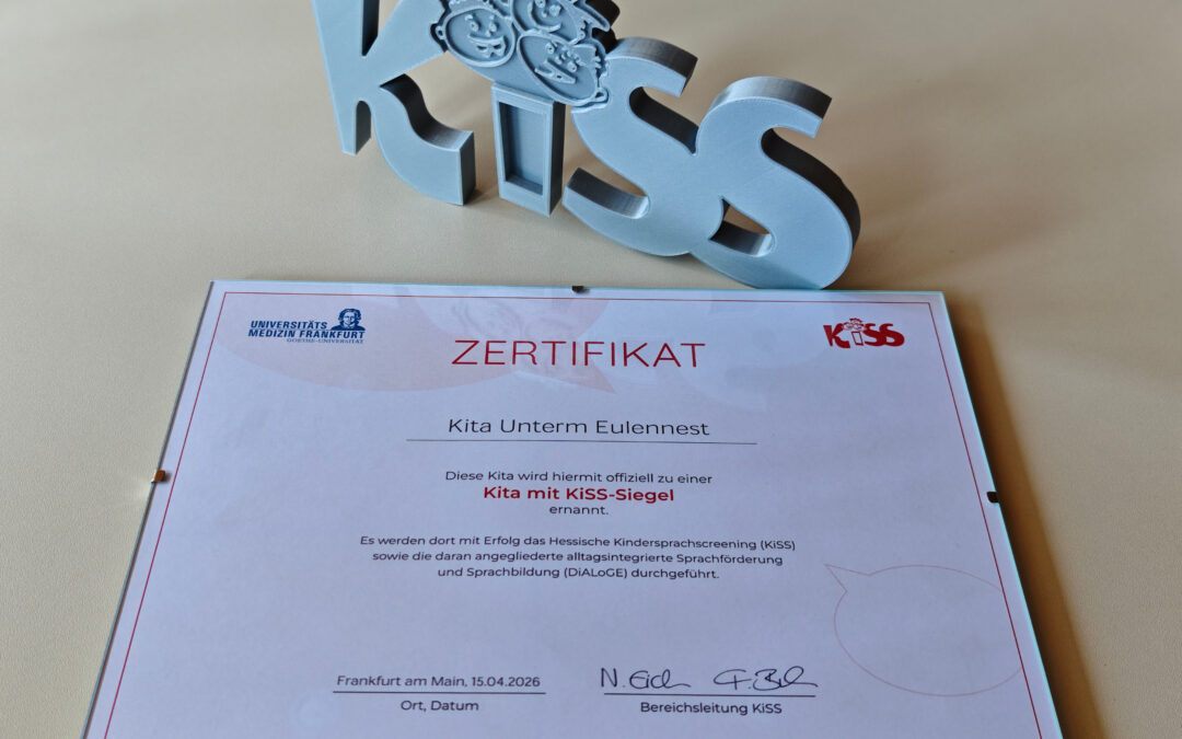 Unsere Kita erhält Auszeichnung mit dem KiSS-Siegel